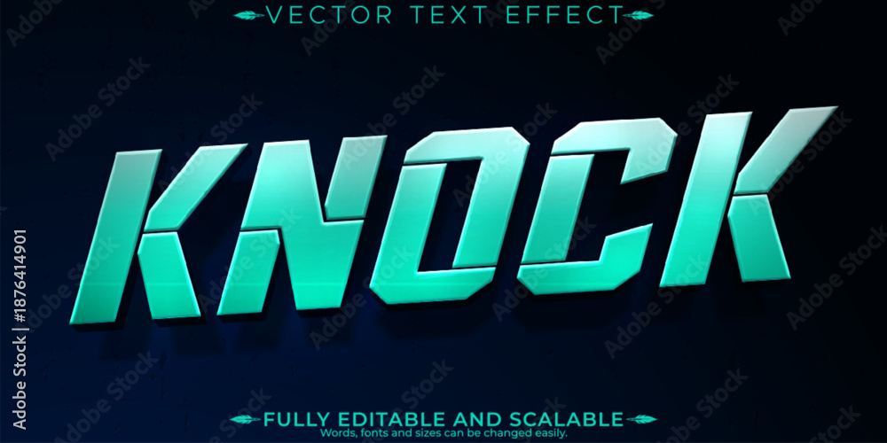 Obraz premium Battleground text effect, editable warrior and soldier text style