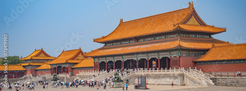 Tablou pe pânză panorama of the Forbidden City in Beijing