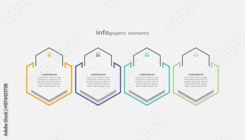 Presentation business abstract background infographic template colorful