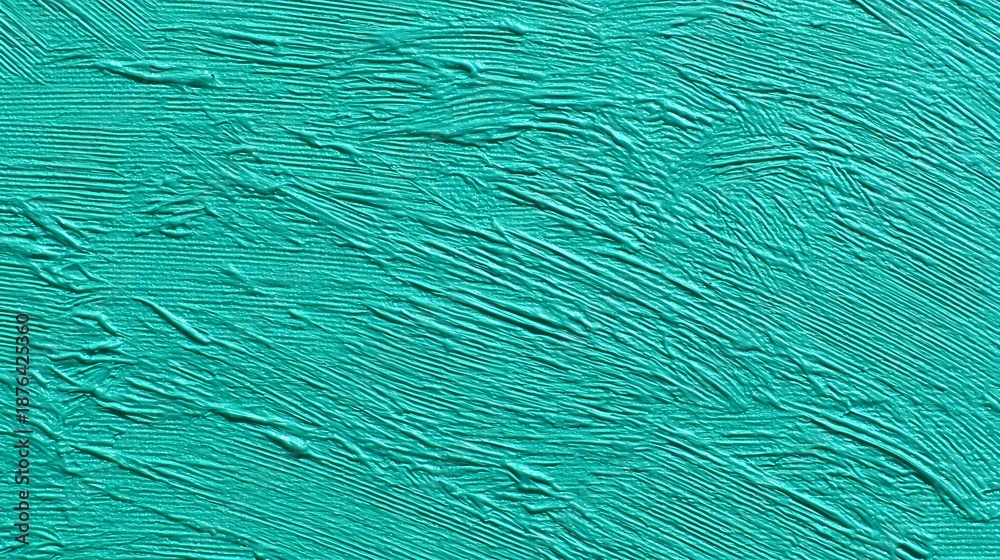 Fototapeta premium Turquoise textured surface with ridges and creases