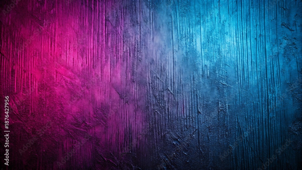 Fototapeta premium dark neon pink blue textured grain background