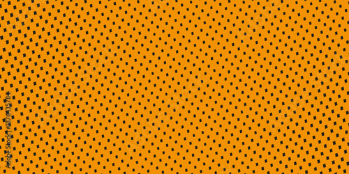 Digital yellow pixel pattern background with glowing squares - cyber grid for game interface, tech wallpaper, streaming overlay and futuristic design project with neon mosaic texture on dark surface.