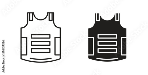 Bulletproof vest icon