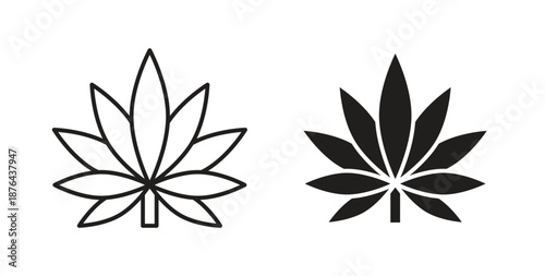 Cannabis leaf icon