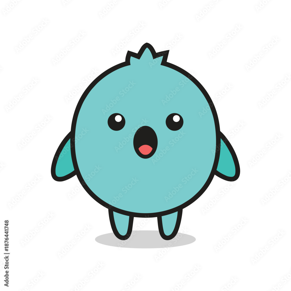Fototapeta premium Adorable Cartoon Bird Character Illustration