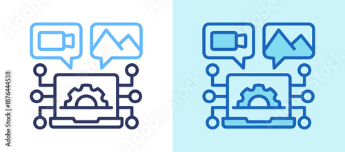 Digital Assets whiteblue icon