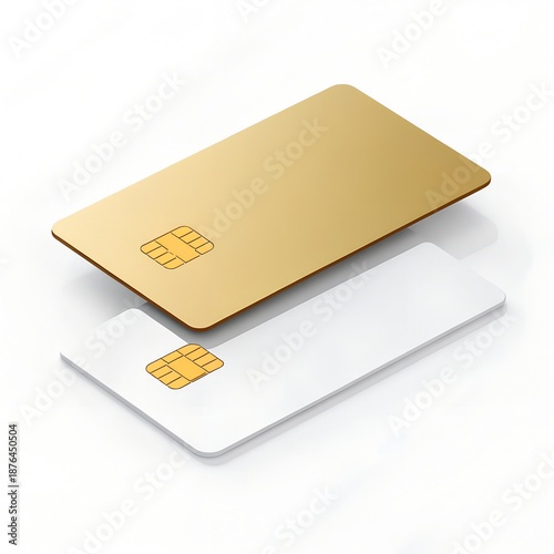 credit card isolated on white
