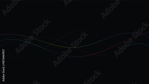 Technology abstract lines on white background. Undulate Grey Wave Swirl, frequency sound wave, twisted curve lines with blend effect