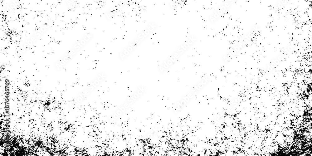 Obraz premium Abstract grunge background featuring a black and white ink splash design with liquid paint droplets and a dirty water texture pattern
