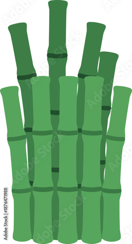 Chinese New Year Lucky Bamboo Illustration for Prosperity and Good Fortune Decor