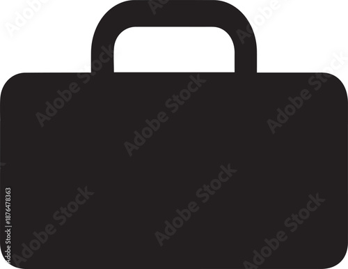 Black briefcase icon representing business, work, and professional documents