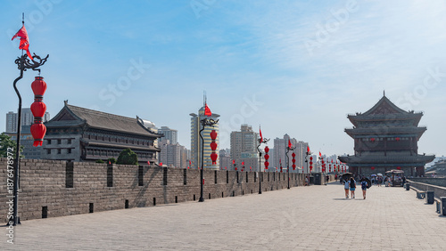 Canvastavla Xi'an City Wall. Attractions in China