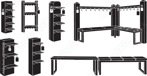 Industrial shelving units and storage systems for warehouses