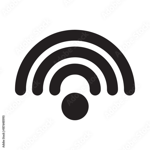 wifi signal icon on a white background