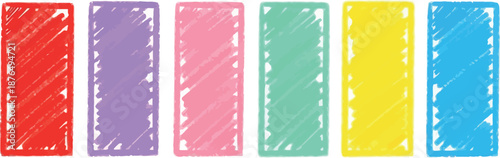 Vibrant vertical color blocks in pastel and bright shades