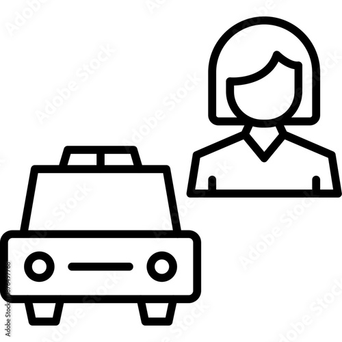 Taxi Service Icon