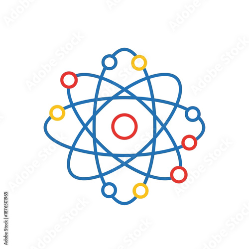 Abstract Atomic Structure Icon