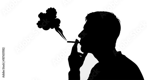 Silhouette Person Celebrating Victory with Raised Bottle Against Black Background