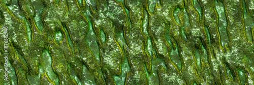 Seamless texture of weathered metal with a striped zebra like pattern and rough corroded surface. 3d illustration