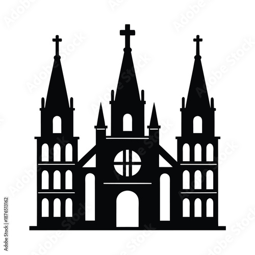 Saint Joseph Cathedral Outline Icon