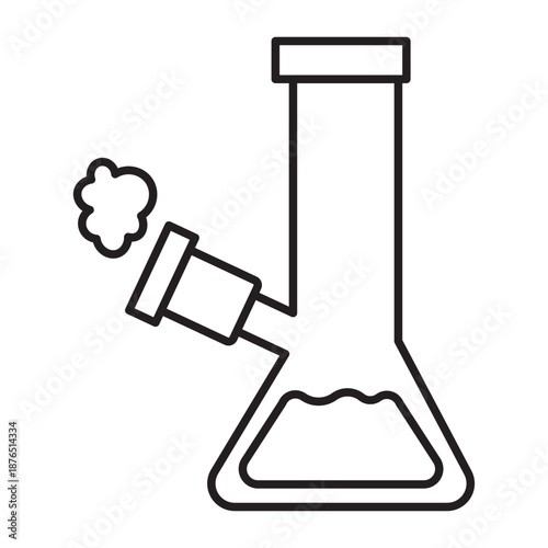 Bong Vector Line icon Design