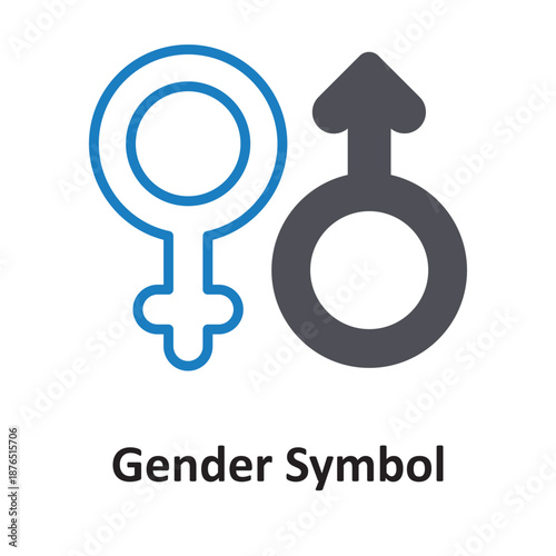 Gender Symbol Vector Icon which can easily modify or edit