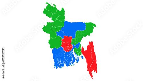 map of bangladesh regions