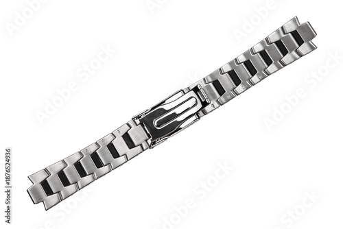 Silver stainless steel watch bracelet