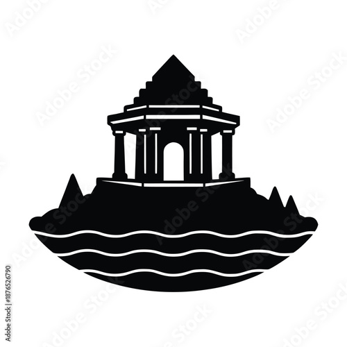 Sunken Temple Background Scene