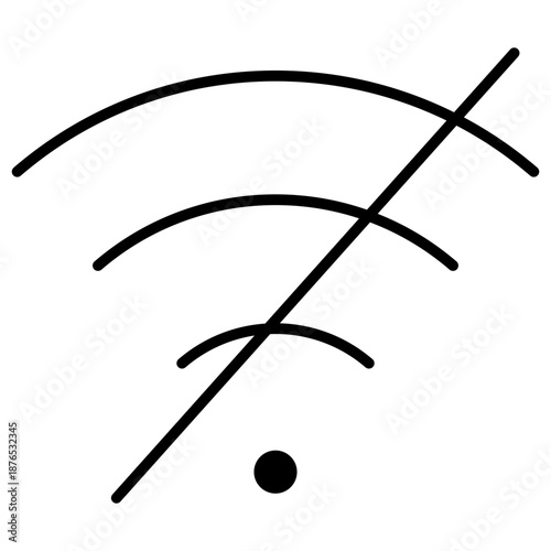 No Wifi Glyph Icon