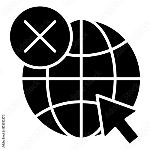 No Internet Glyph Icon