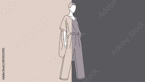 Elegant woman in stylish outfit with bag on shoulder