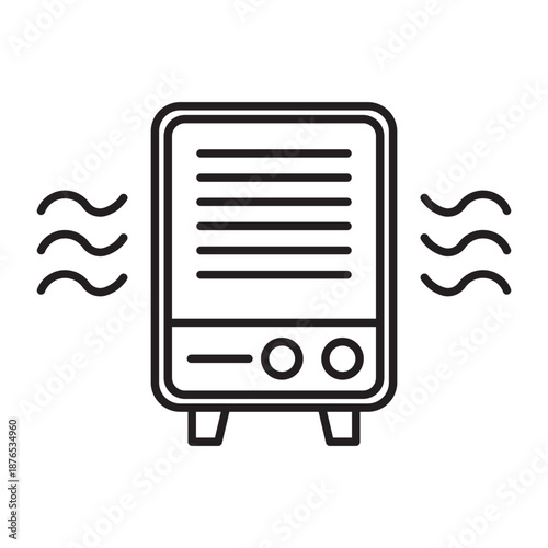 Air Sanitizer Vector Line icon Design