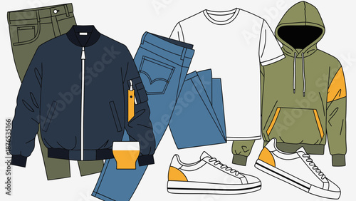 Casual fashion clothing and accessories for everyday wear