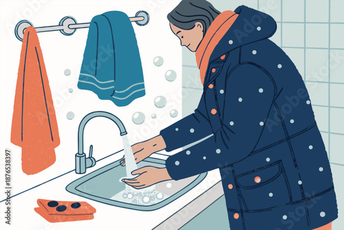 Flu Season Handwashing Winter Reminder