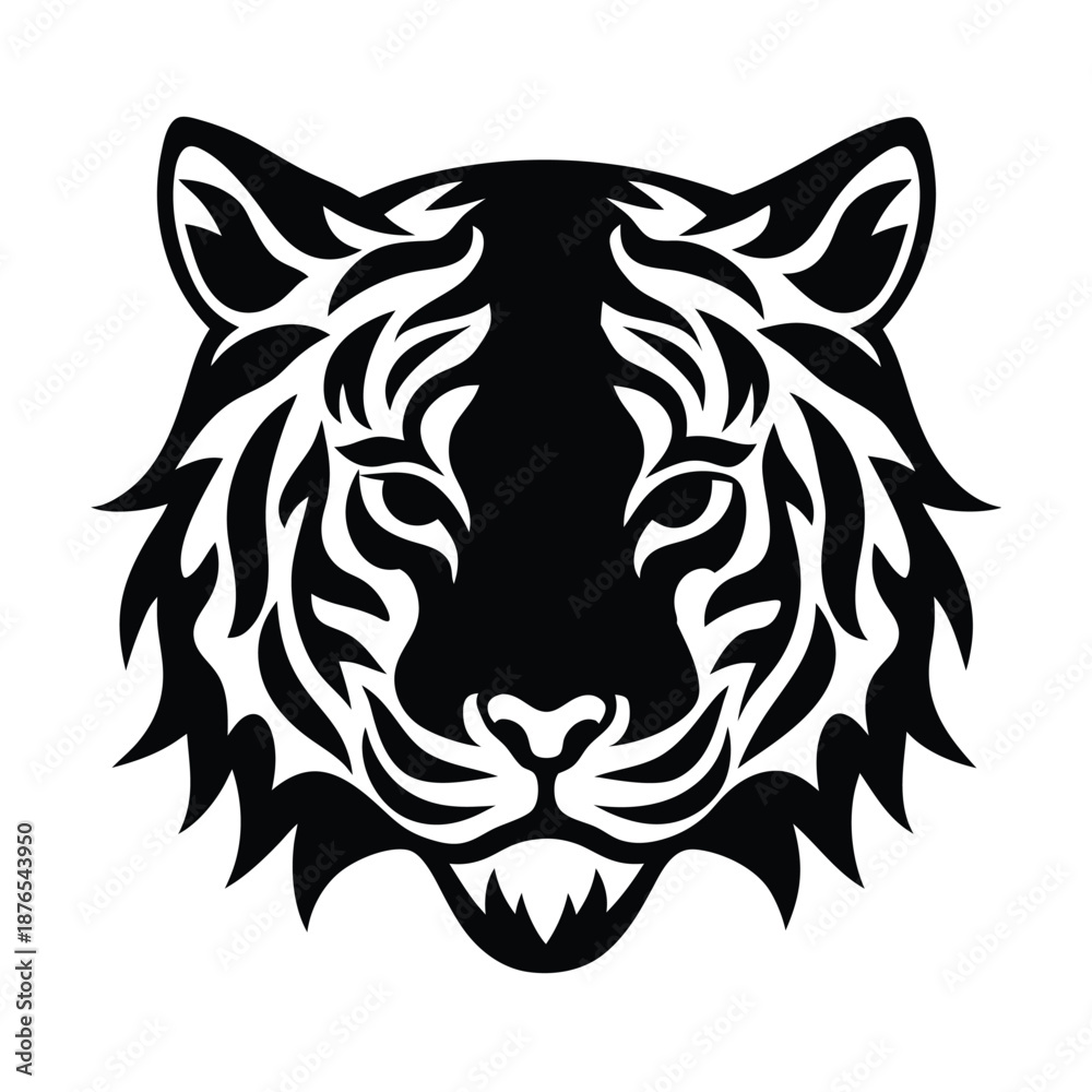 Fototapeta premium Tiger Stripe Camouflage Pattern Design