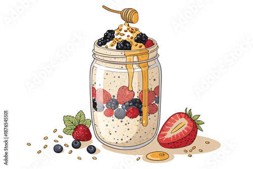 Healthy Breakfast Trendy Overnight Oats