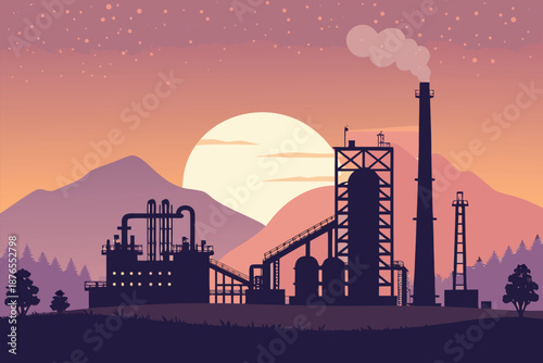 Industrial Skyline Mining Operations