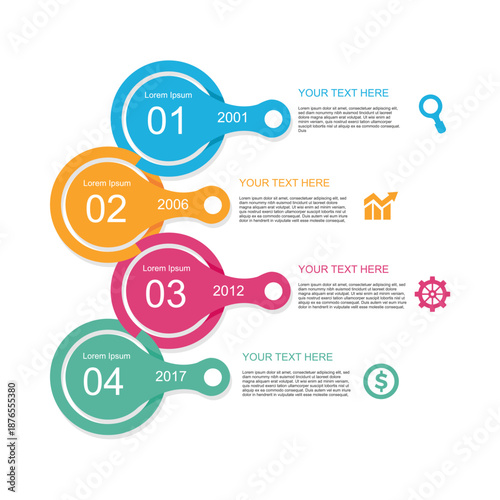 Circular Step Infographic Design