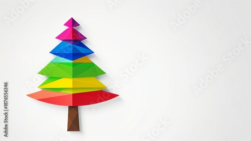 Minimalist Paper Christmas Tree