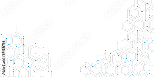 Geometric abstract background with hexagons.Triangular geometric texture for header, web banner, website, presentation stock illustration.