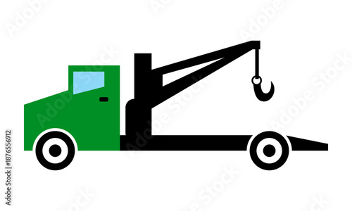 tow truck service car logo design