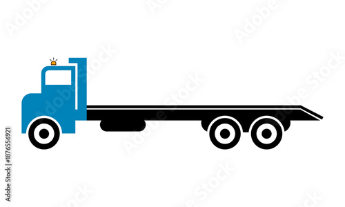 tow truck illustration vector logo