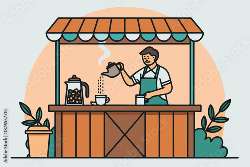 Local Coffee Stall Pour Over Moment