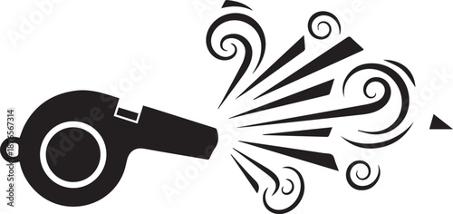 Whistle blowing sound