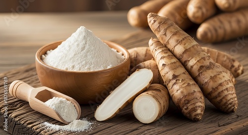 Cassava Roots and Flour - A Natural Food Source.