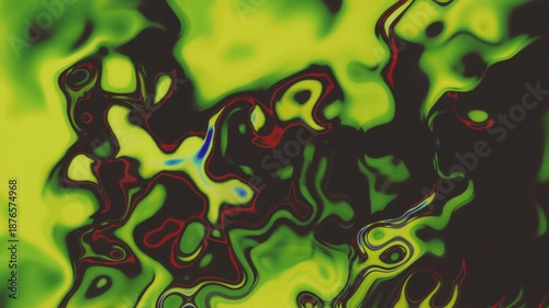 Neon Abstract Liquid Flow Motion Background