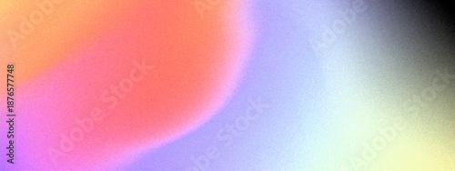 Abstract grainy gradient background with orange pink purple and black color scheme