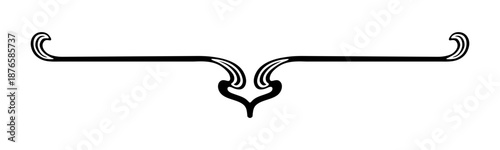 Divider style Art Nouveau ornament 