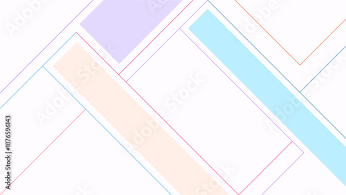 Modern Abstract Background Minimalist Geometric Lines Shapes Flat Colorful Frame Design. Good for Website Banners, Corporate Presentations, Branding, Posters, Social Media, and Professional Design Tem